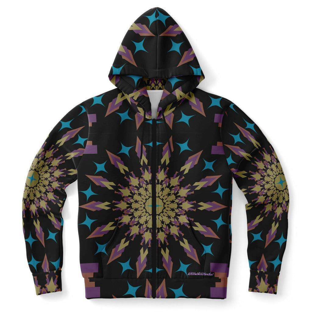 $NiieihiiNookei Athletic Zip-Up Hoodie - AOP