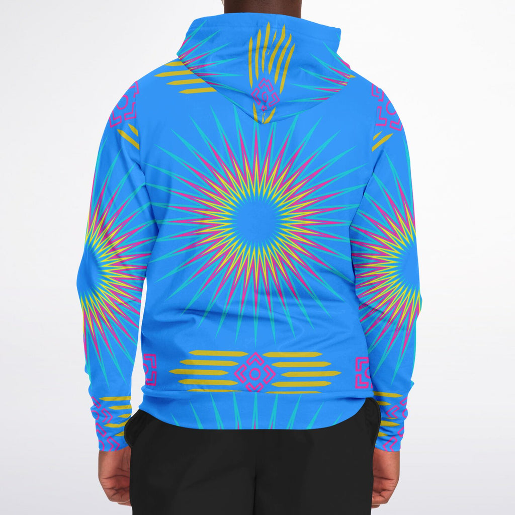 $NiieihiiNookei Fashion Zip-Up Hoodie - AOP Blue