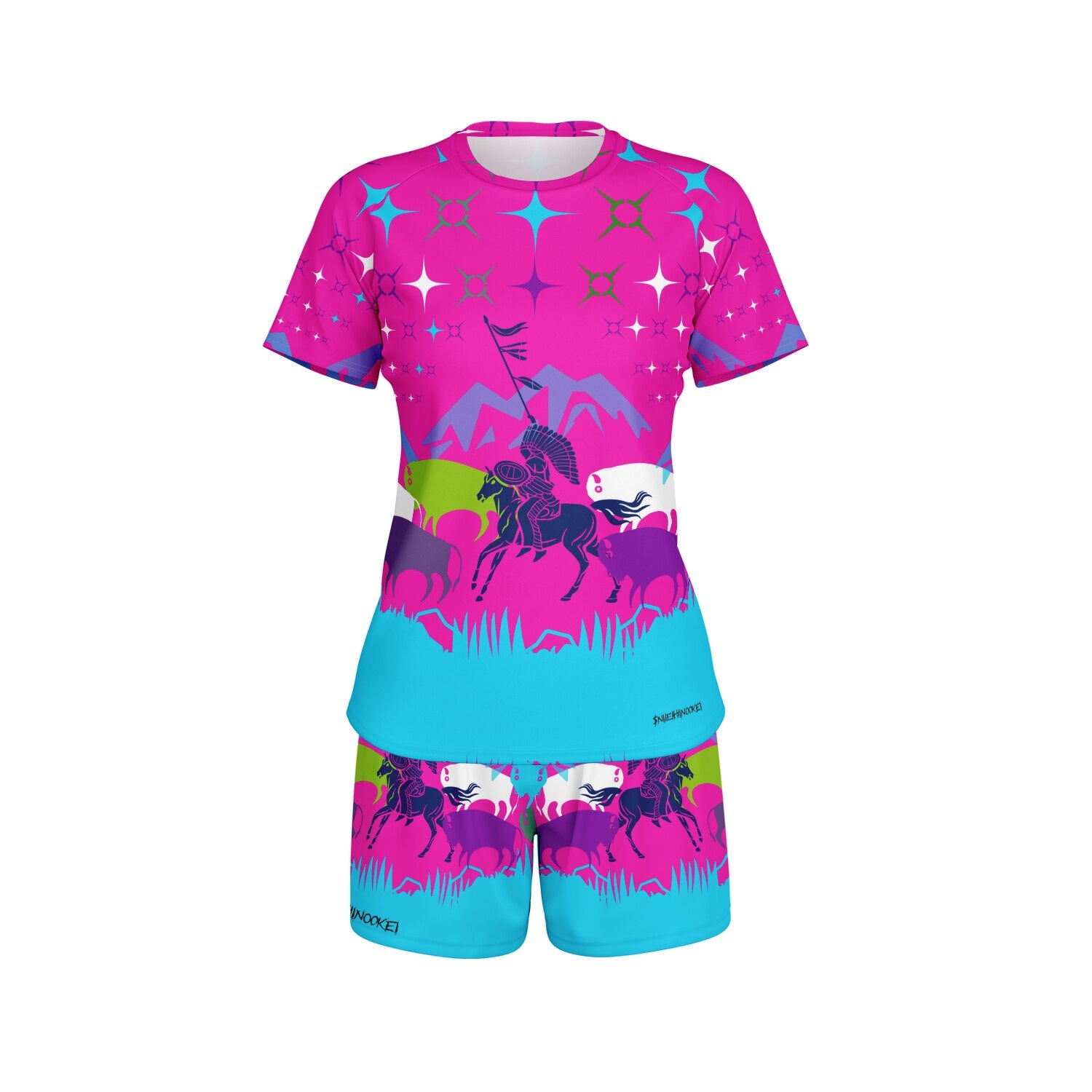 $NiieihiiNookei Women's Athletic Set - AOP
