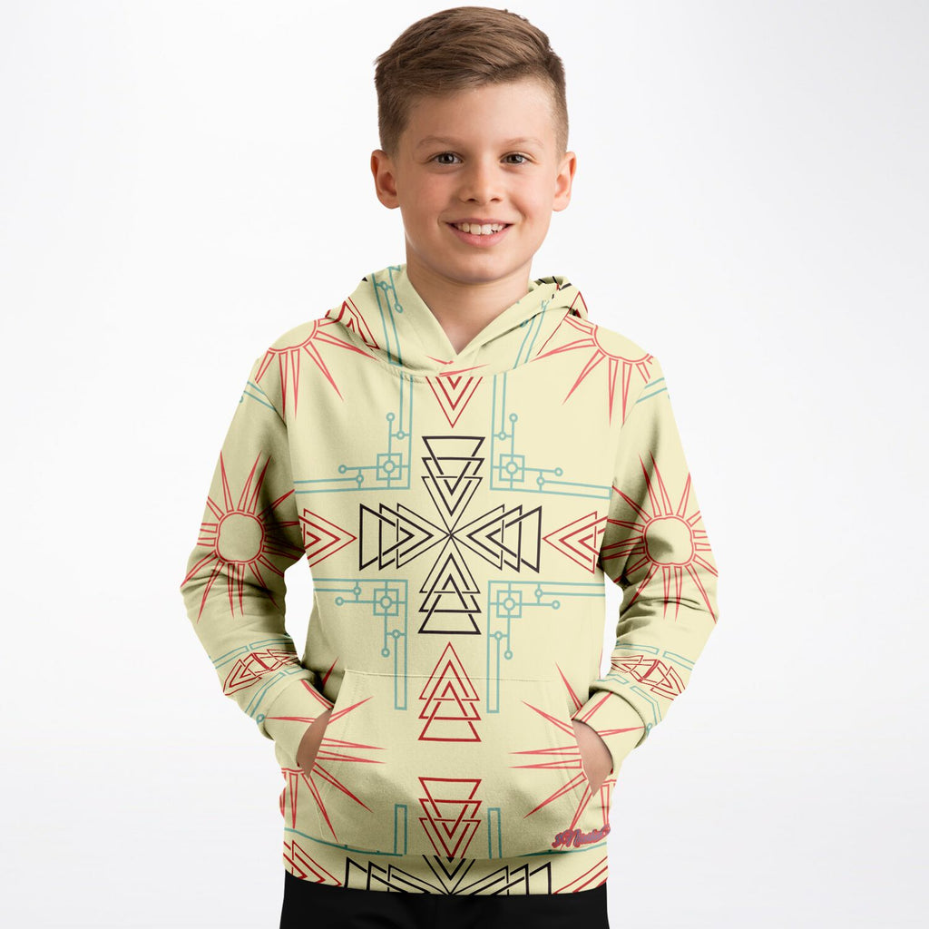$NiieihiiNookei Athletic Kids Hoodie - AOP