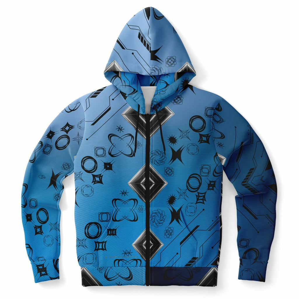 $NiieihiiNookei Athletic Zip-Up Hoodie - AOP
