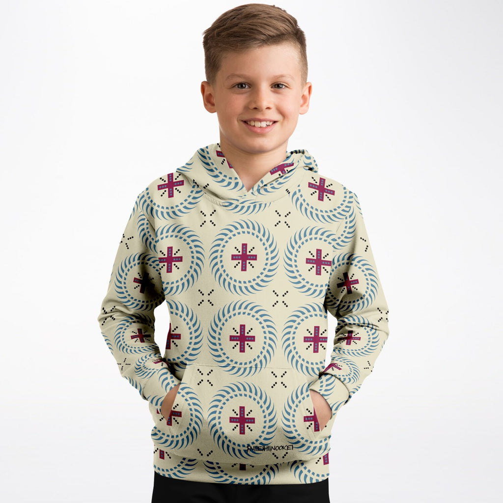 $NiieihiiNookei Athletic Kids Hoodie - AOP