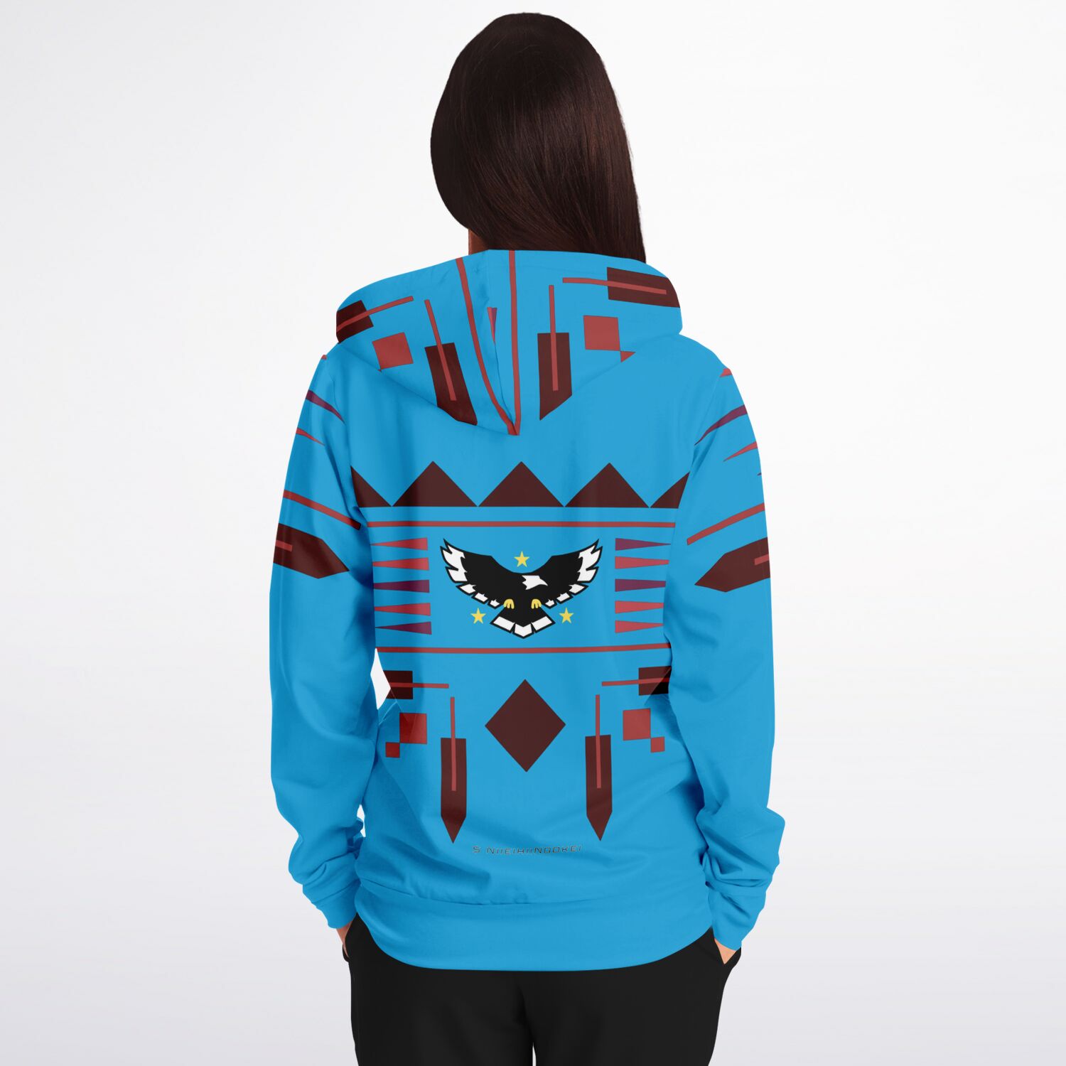 $NiieihiiNookei Athletic Zip-Up Hoodie - AOP