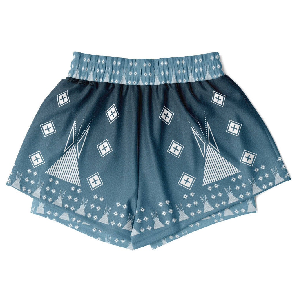 $NiieihiiNookei Women's 2-in-1 Shorts - AOP