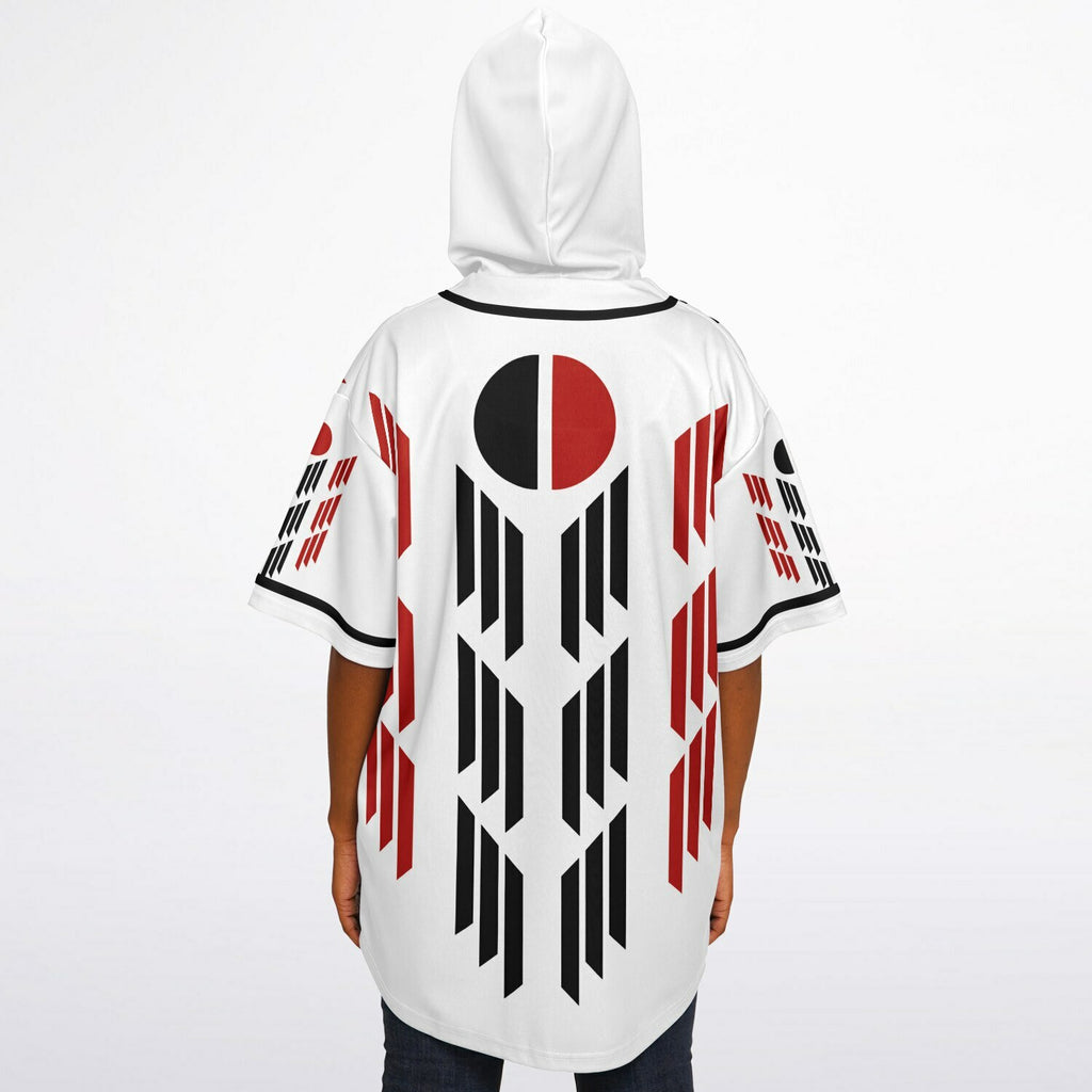Arapaho Flag Hooded Baseball Jersey - AOP