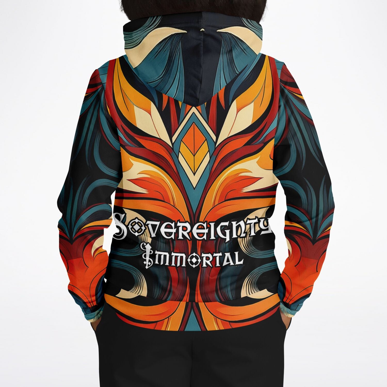$NiieihiiNookei Sovereignty Immortal Athletic Hoodie - AOP