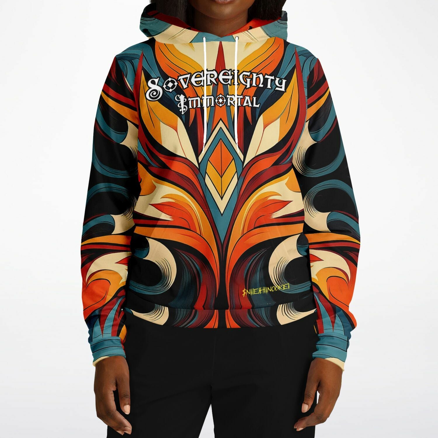 $NiieihiiNookei Sovereignty Immortal Athletic Hoodie - AOP
