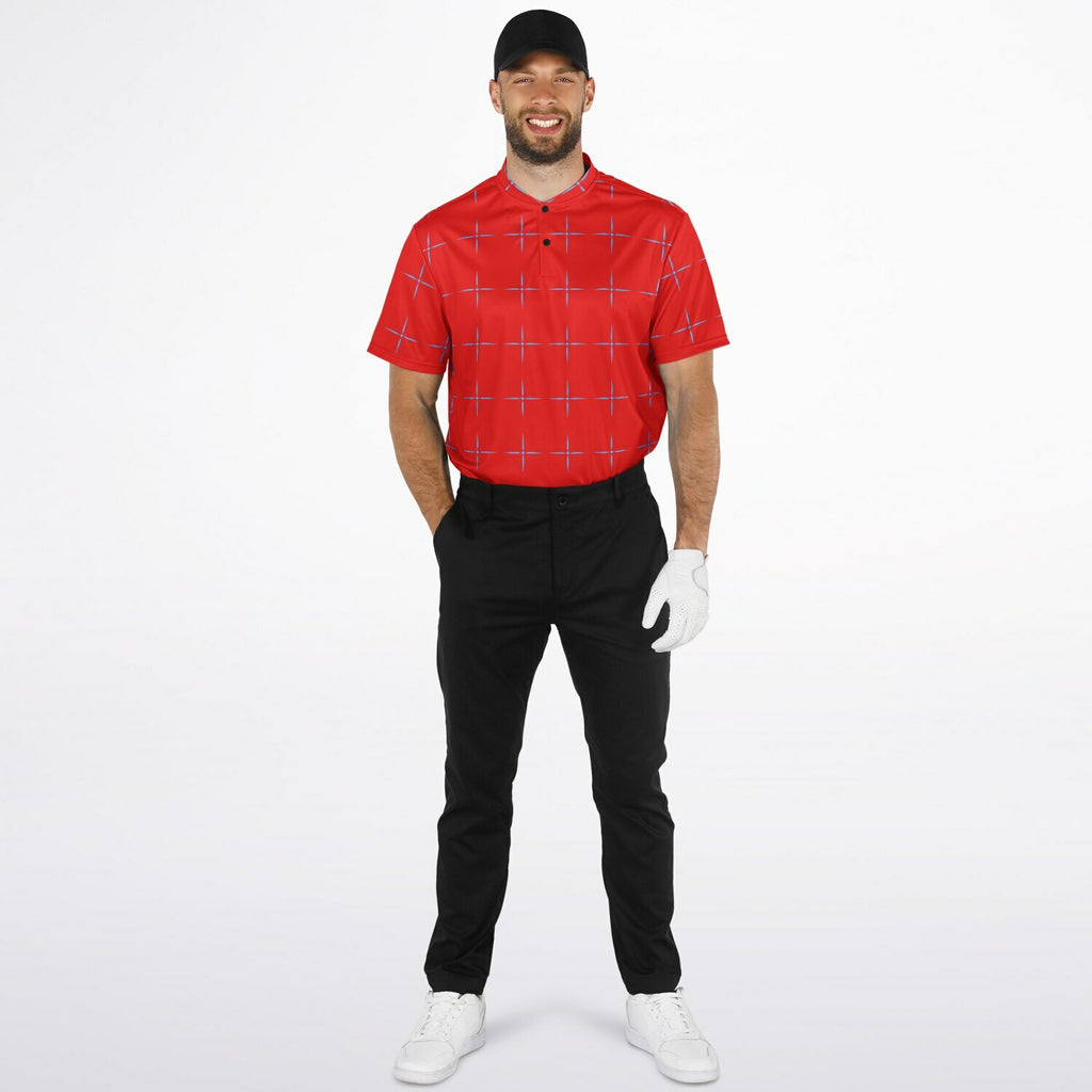 $NiieihiiNookei Blade Collar Polo Shirt - AOP