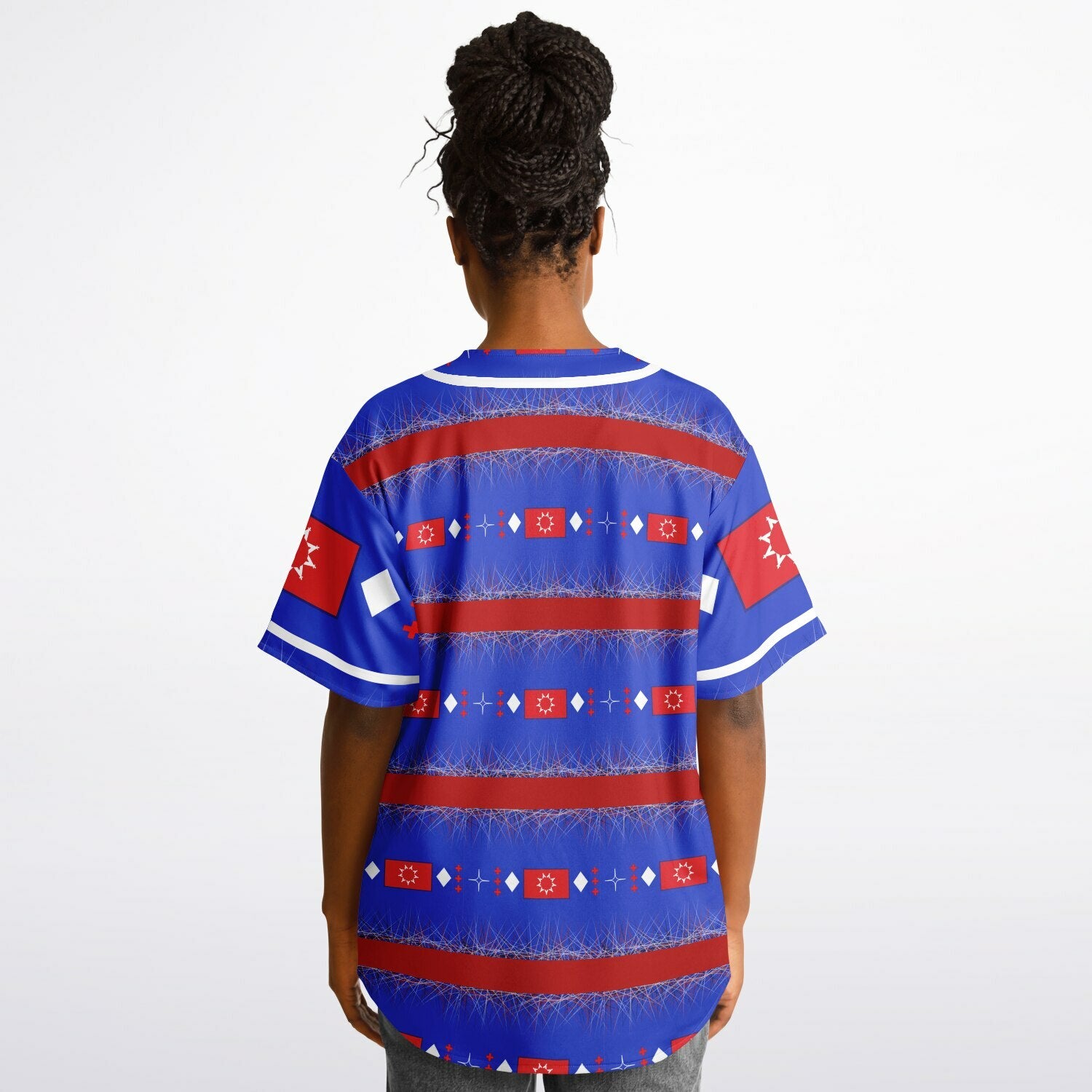 OST Flag design by $NiieihiiNookeiReversible Baseball Jersey - AOP