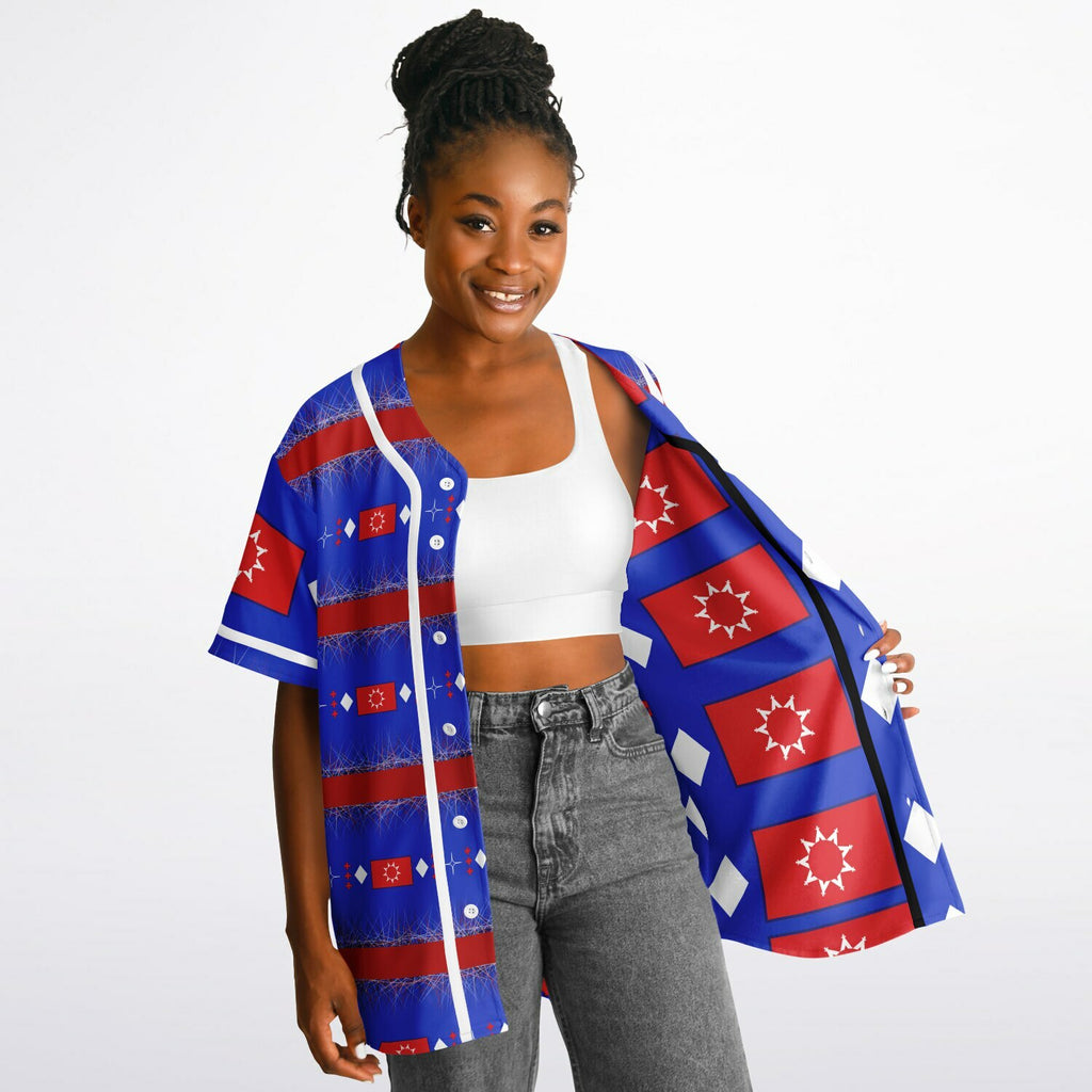OST Flag design by $NiieihiiNookeiReversible Baseball Jersey - AOP