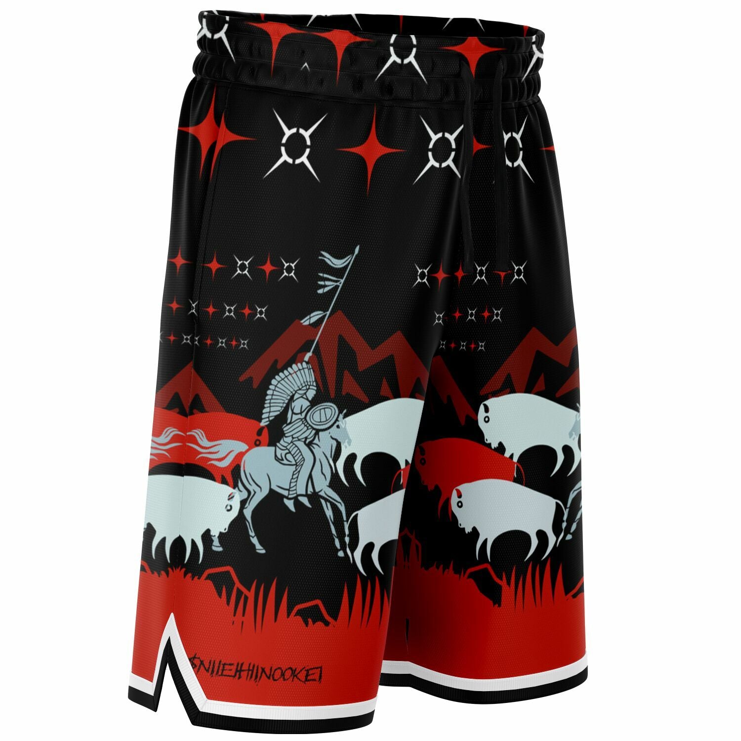 $NiieihiiNookei Basketball Short Rib - AOP