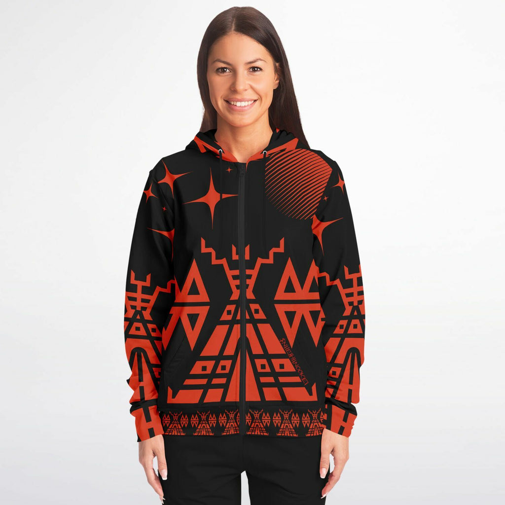 $NiieihiiNookei Fashion Zip-Up Hoodie - AOP