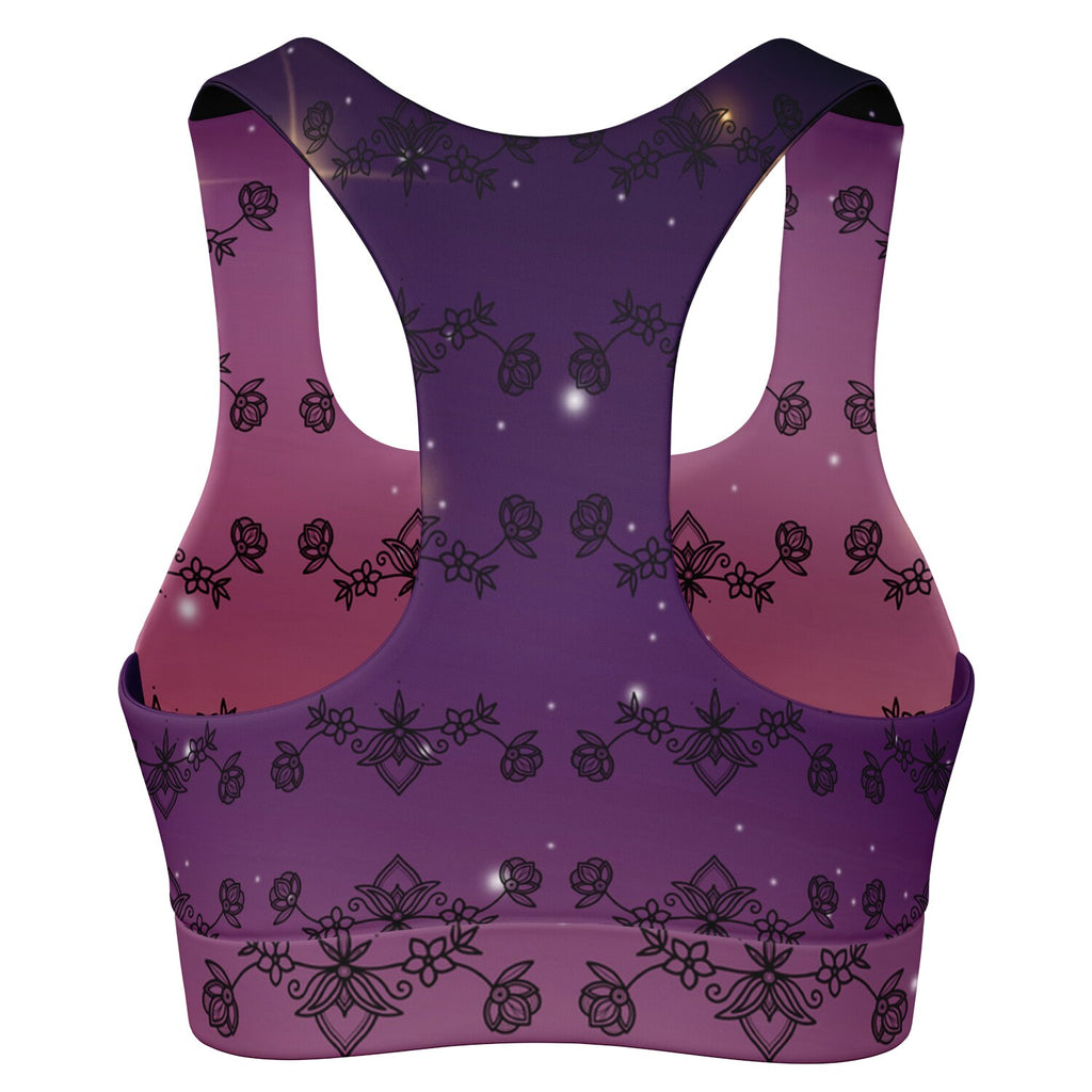 $NiieihiiNookeiPadded Sports Bra - AOP