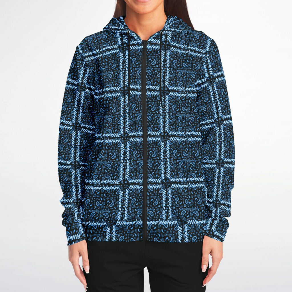 $NiieihiiNookei Athletic Zip-Up Hoodie - AOP