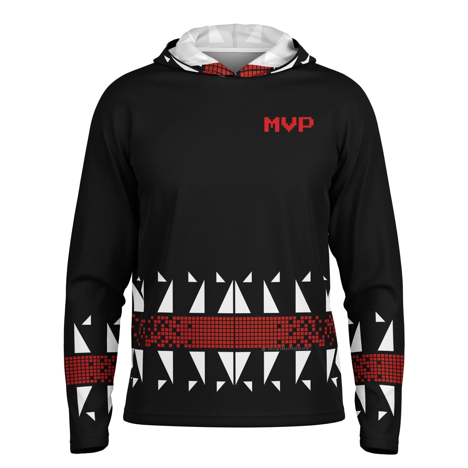$NIIEIHIINOOKEI MVP BLBH Hooded Performance Shirt - AOP