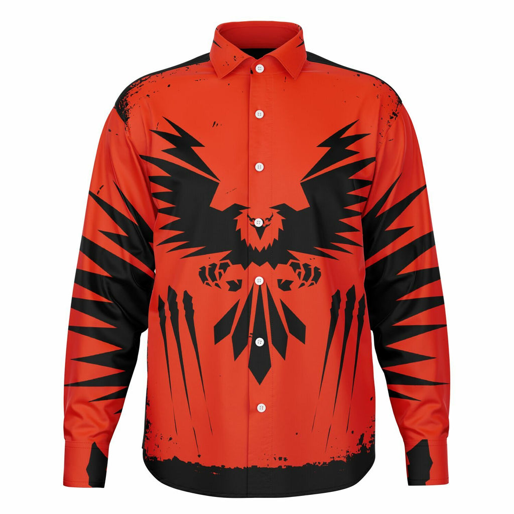 Long Sleeve Button Down Shirt design by $NiieihiiNookei- AOP