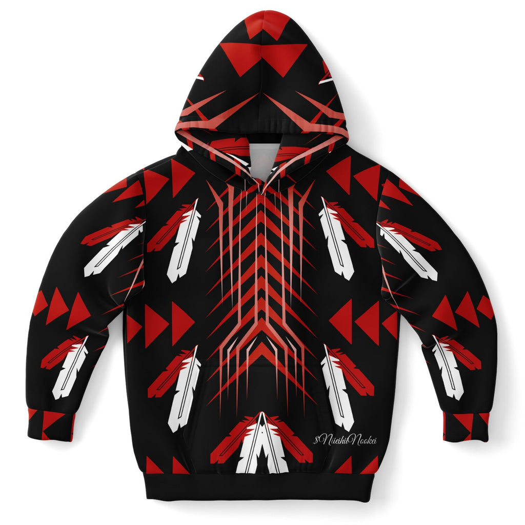 $NiieihiiNookei Athletic Kids Hoodie - AOP
