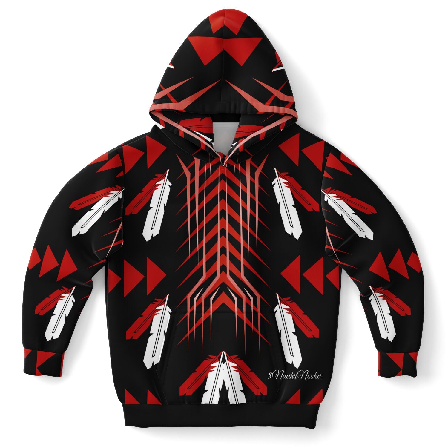 $NiieihiiNookei Athletic Kids Hoodie - AOP