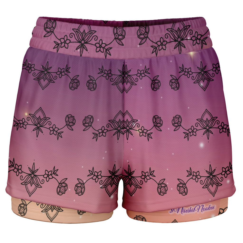 $NiieihiiNookei Women's 2-in-1 Shorts - AOP