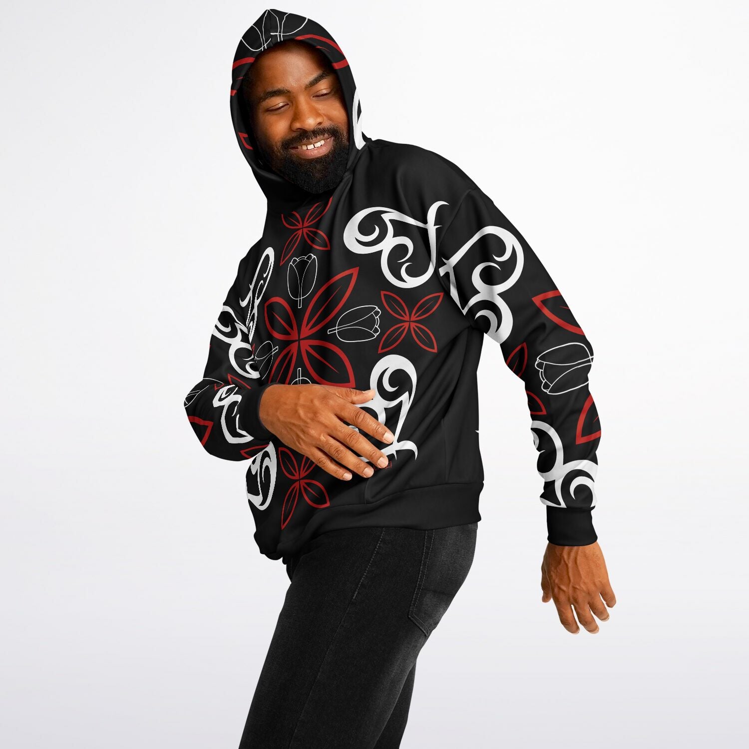$NiieihiiNookei Heavyweight Oversized Hoodie - AOP