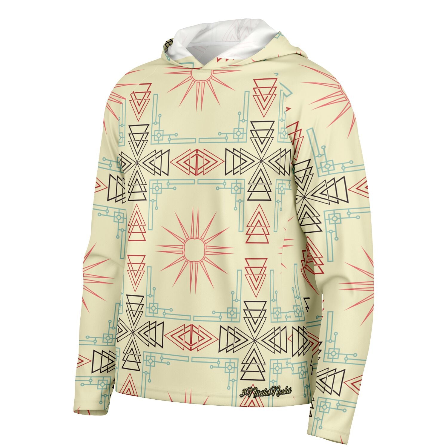 $NiieihiiNookei Hooded Performance Shirt - AOP