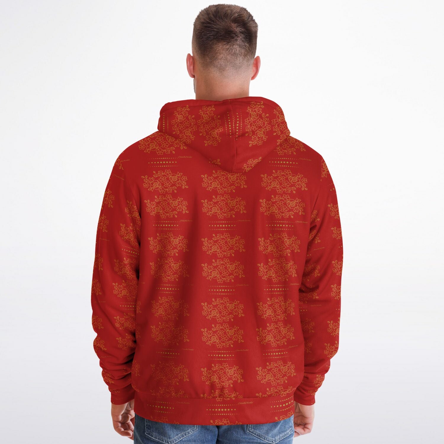Microfleece Zip hoodie design by$NiieihiiNookei - AOP