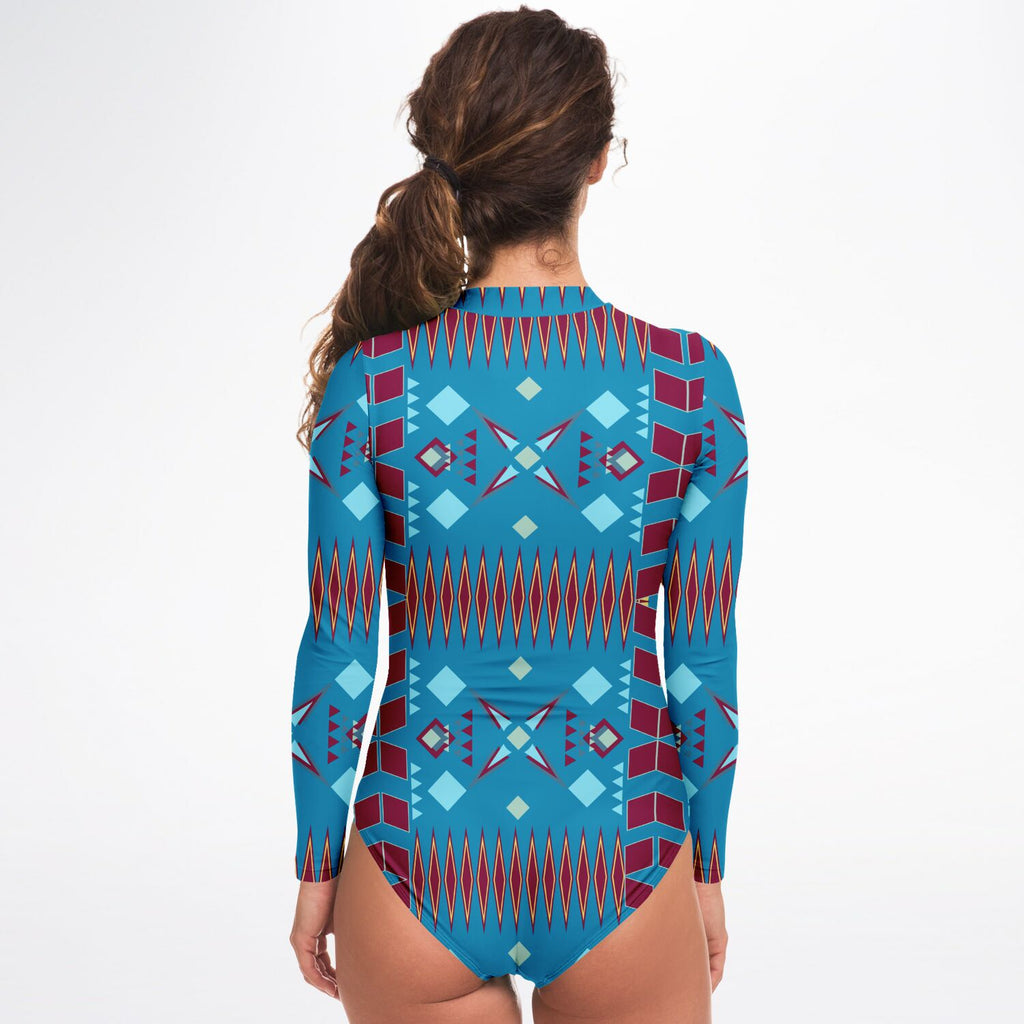 $NiieihiiNookei Bodysuit Long Sleeve - AOP