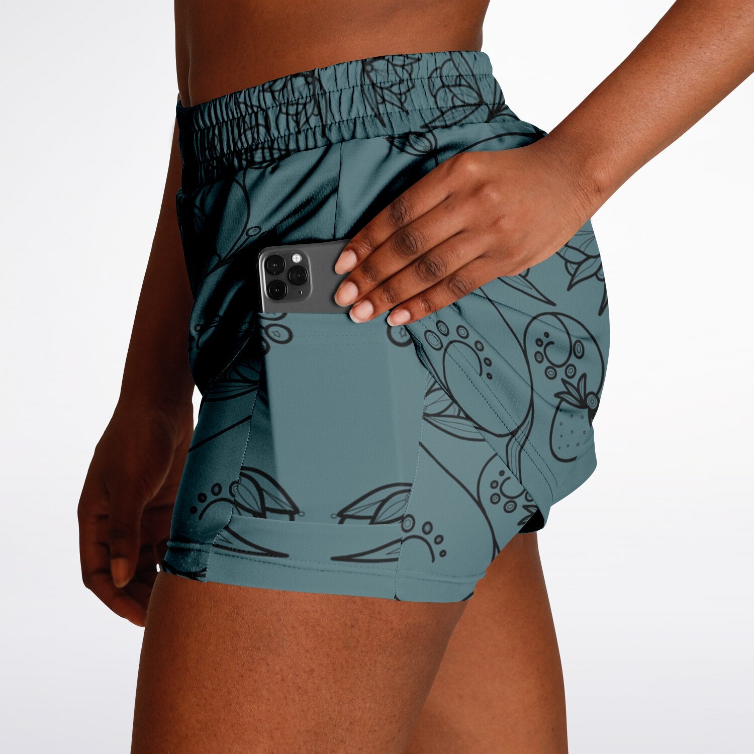 $NiieihiiNookei Women's 2-in-1 Shorts - AOP