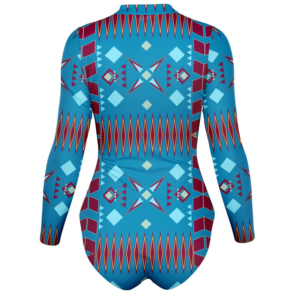 $NiieihiiNookei Bodysuit Long Sleeve - AOP