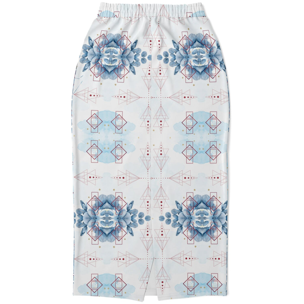 $NiieihiiNookei Athletic Long Pocket Skirt - AOP