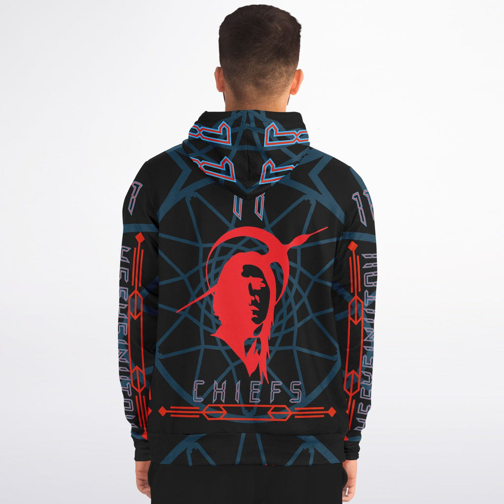 $NiieihiiNookei Athletic Zip-Up Hoodie - AOP