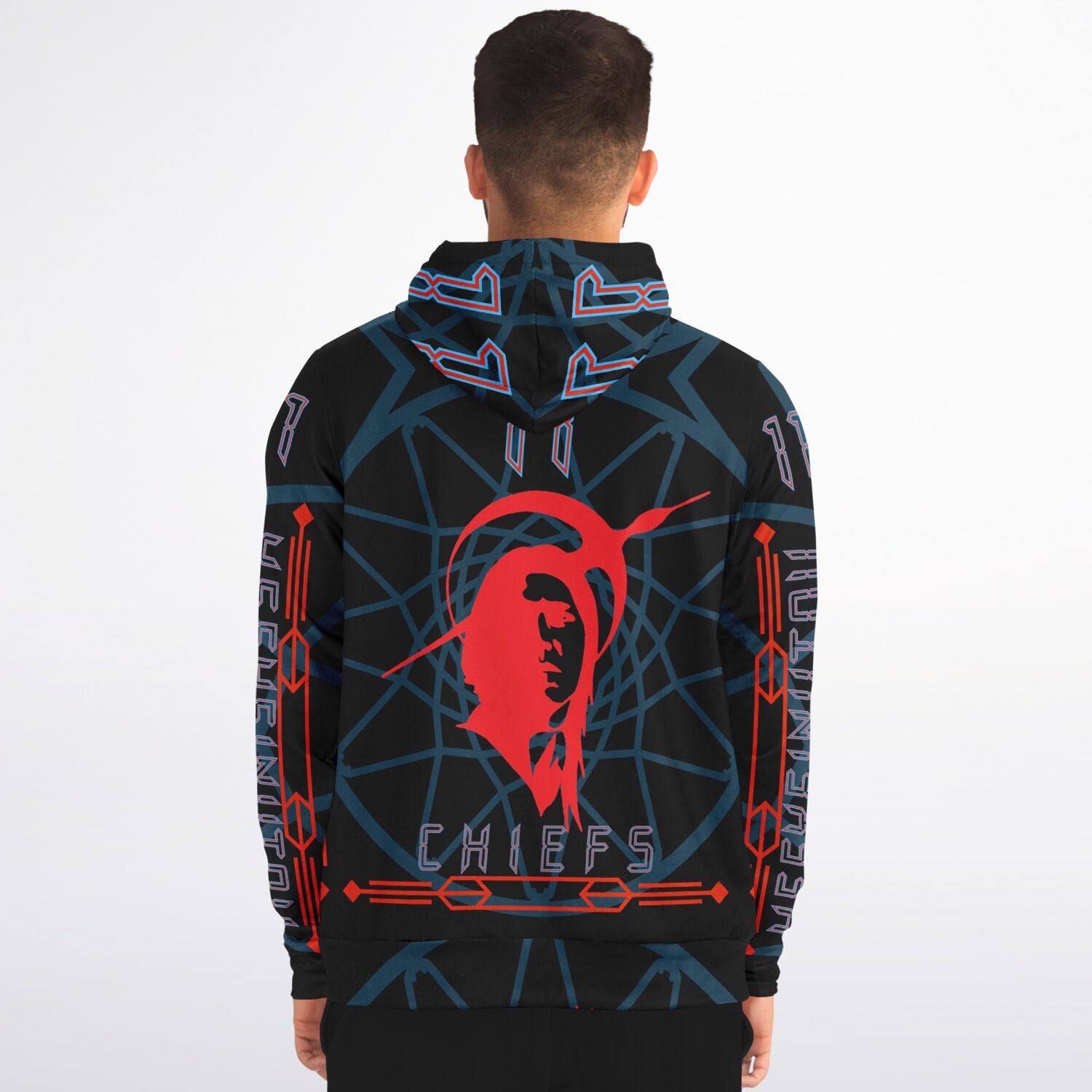 $NiieihiiNookei Athletic Zip-Up Hoodie - AOP
