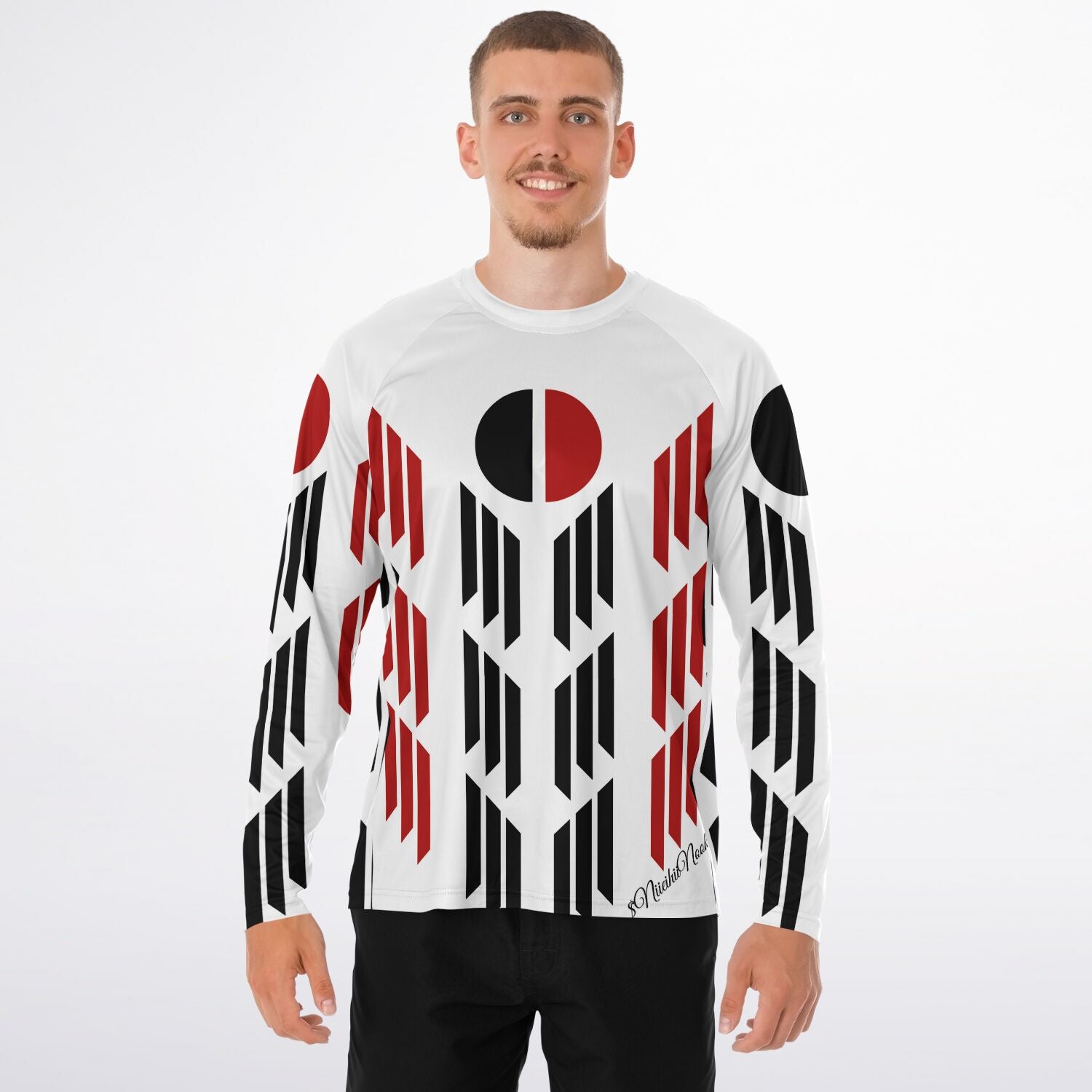Arapaho Flag Men's Long Sleeve Performance Shirt - AOP copy