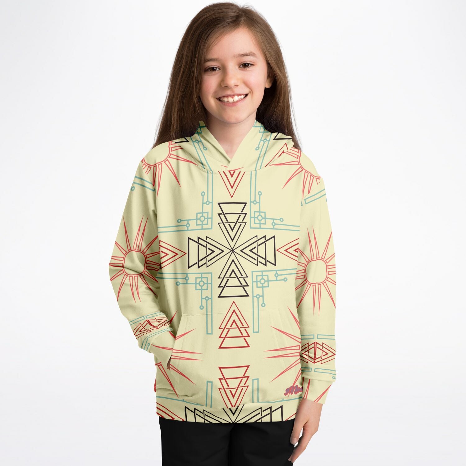 $NiieihiiNookei Athletic Kids Hoodie - AOP