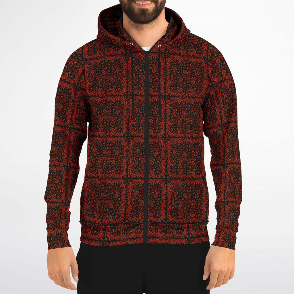 $NiieihiiNookei Athletic Zip-Up Hoodie - AOP