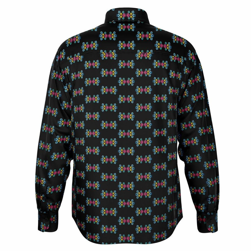 $NiieihiiNookei Long Sleeve Button Down Shirt - AOP