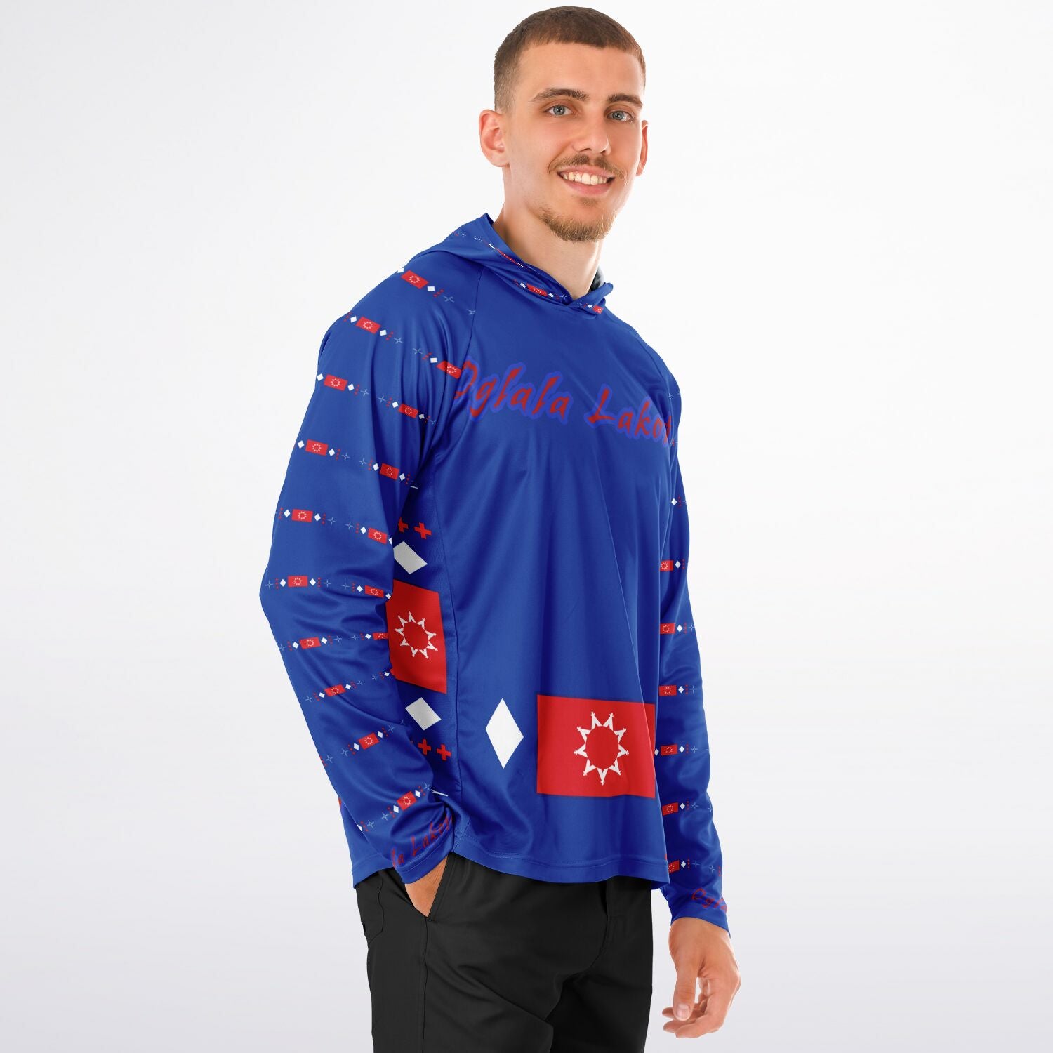 Oglala Sioux Tribe Logo Performance Hoodie - AOP