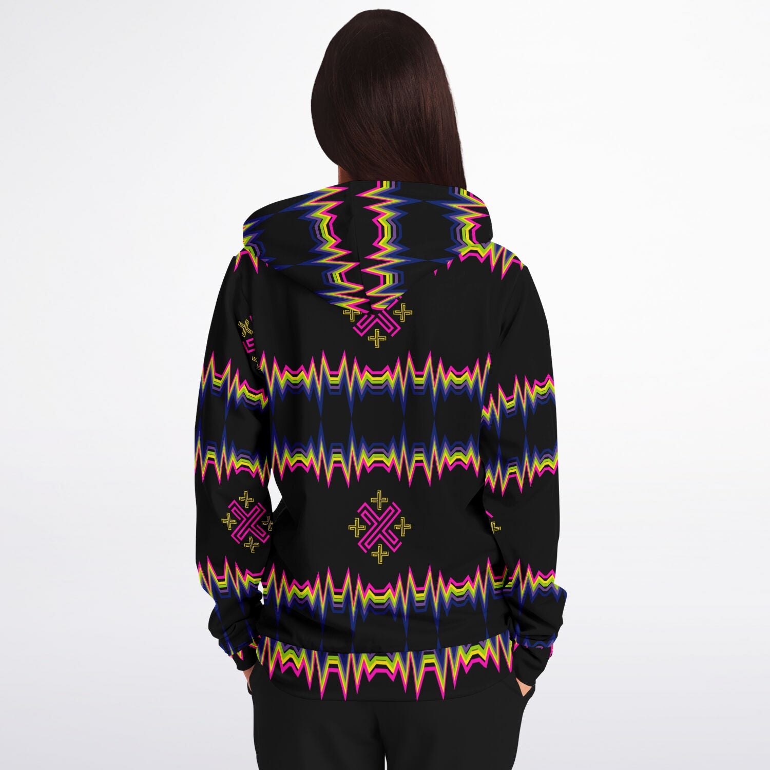 $NiieihiiNookei Athletic Zip-Up Hoodie - AOP