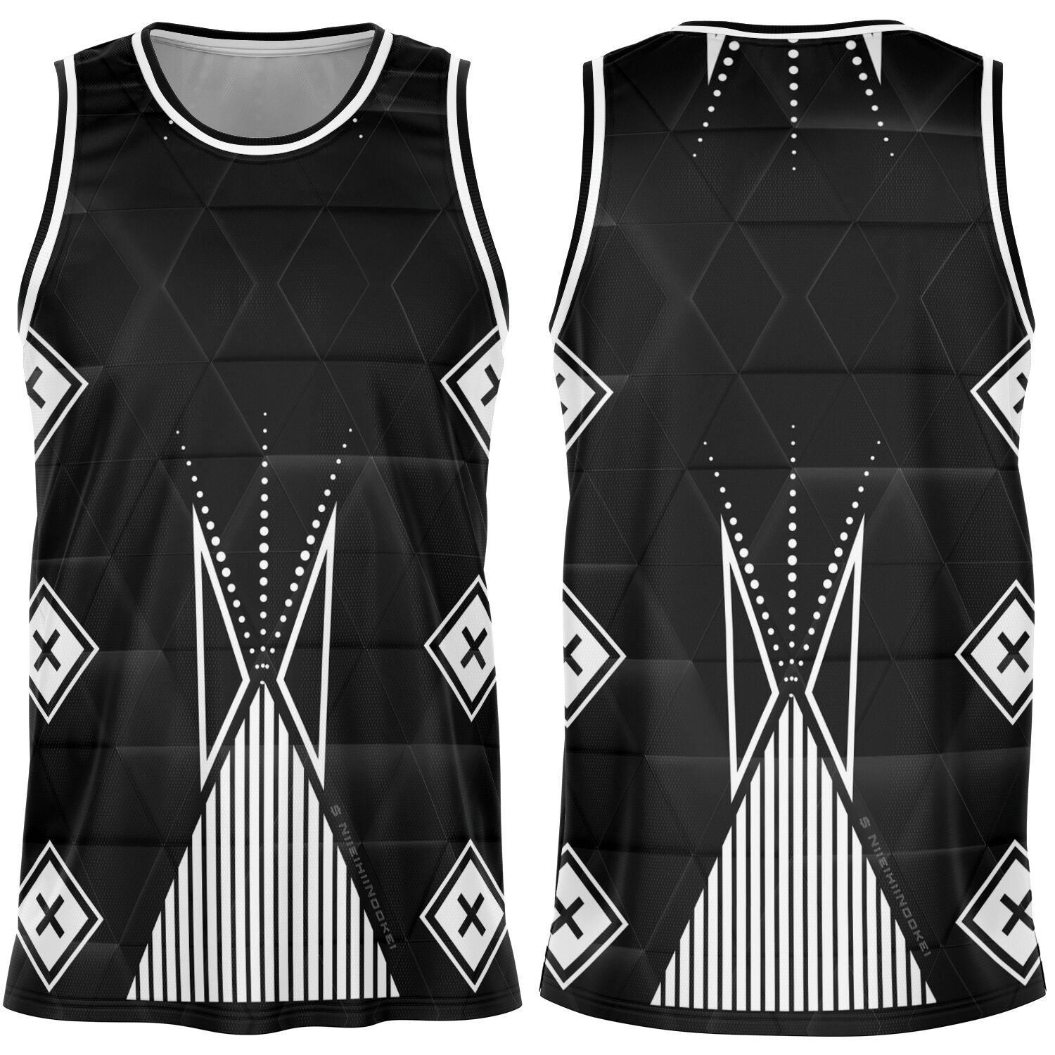 $NiieihiiNookei Basketball Jersey Rib - AOP