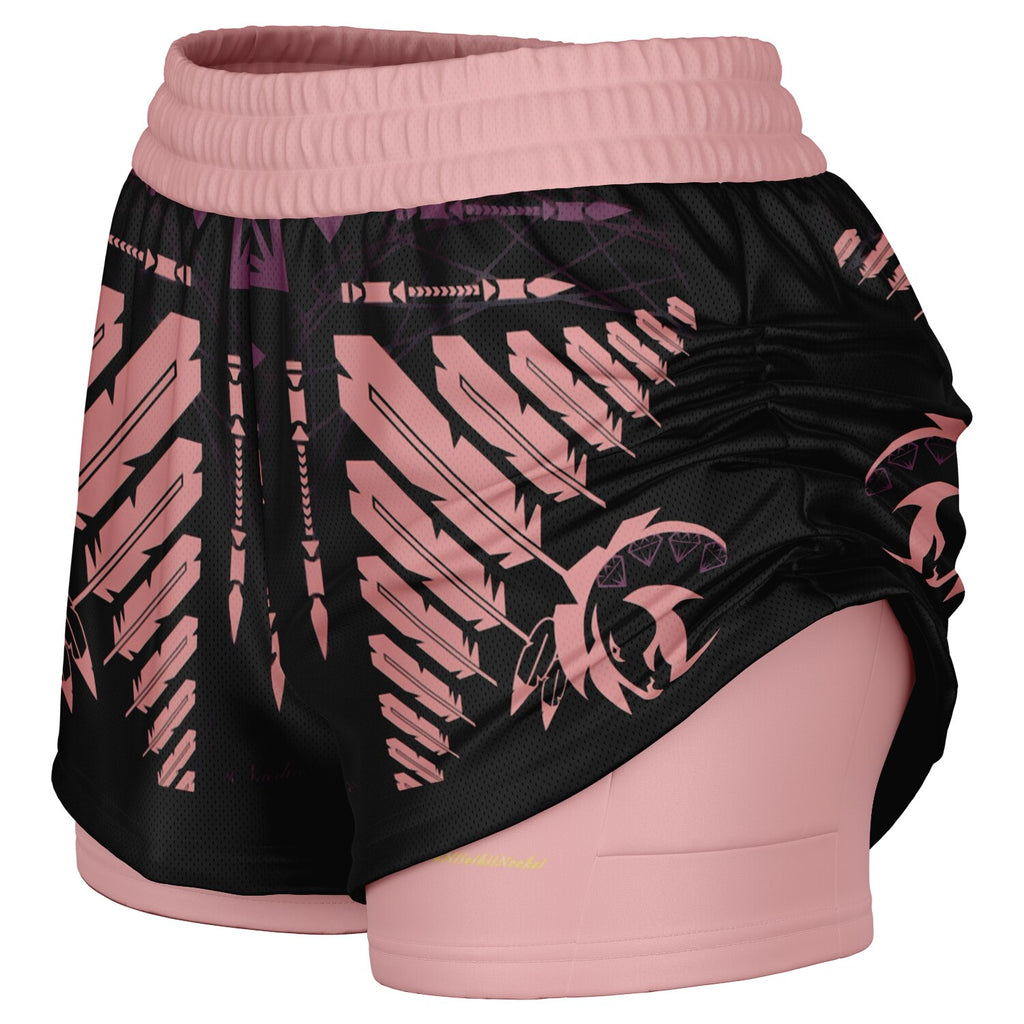 $NiieihiiNookei Women's 2-in-1 Shorts - AOP