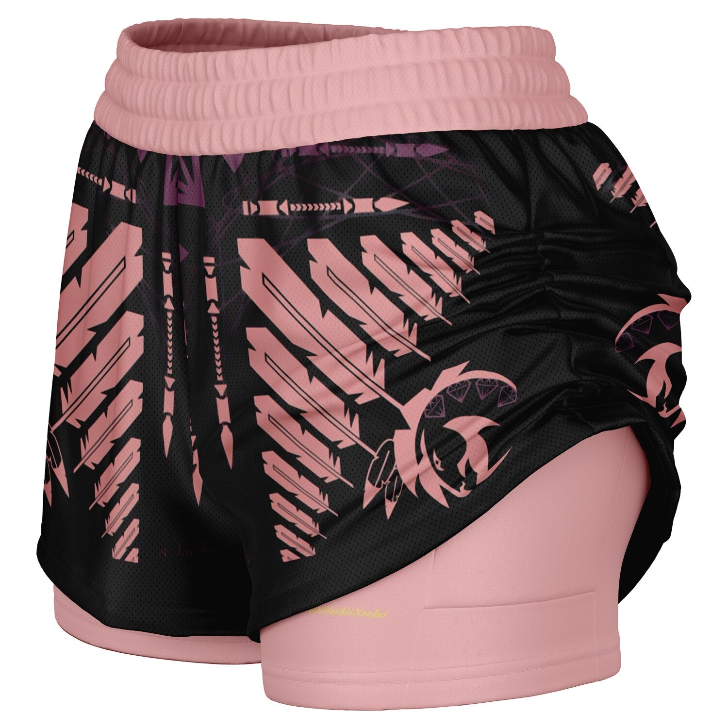 $NiieihiiNookei Women's 2-in-1 Shorts - AOP