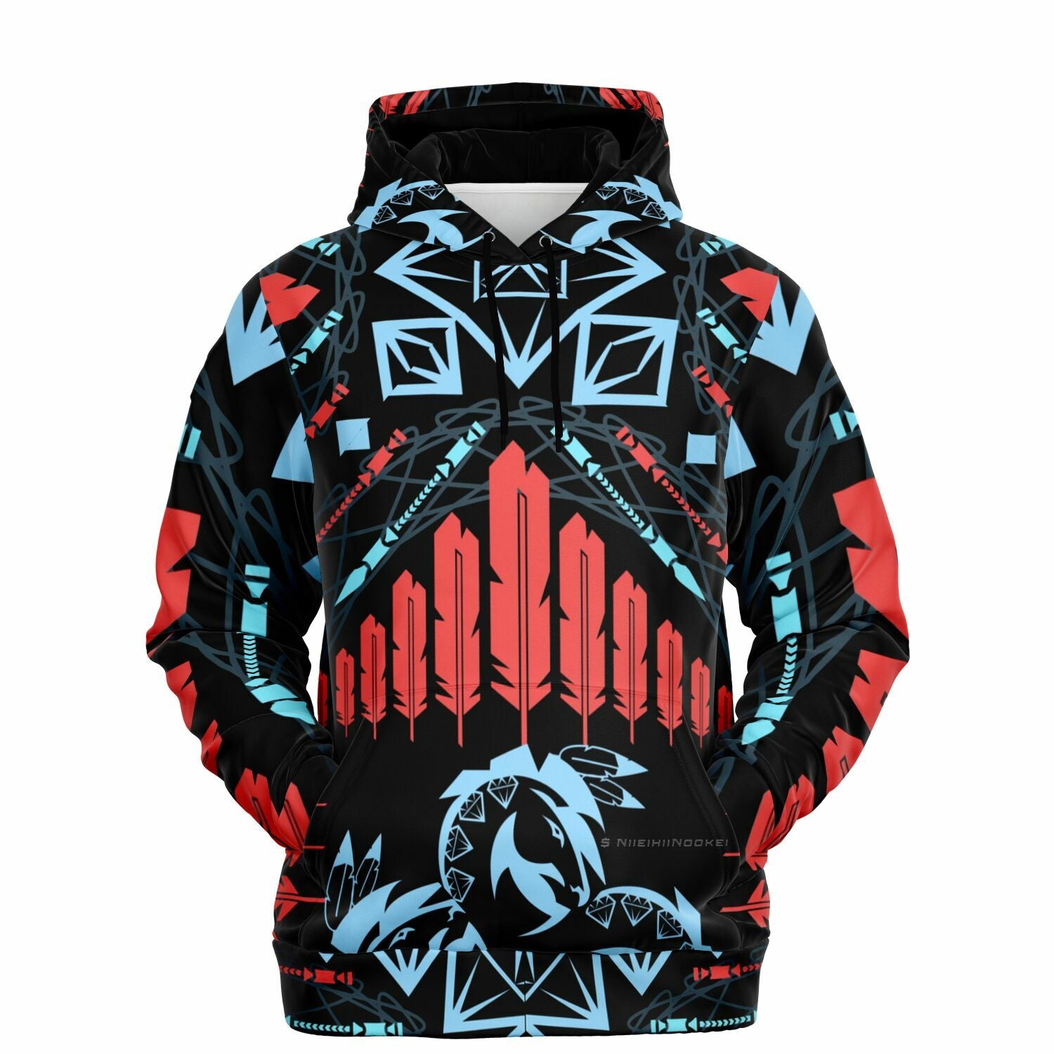 $NiieihiiNookei Athletic Hoodie - AOP