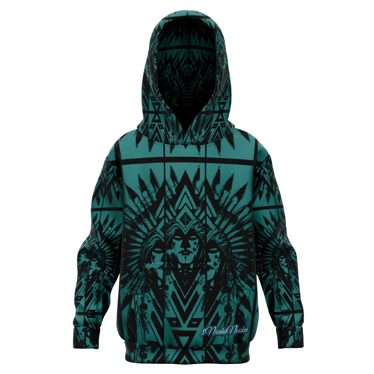 $NiieihiiNookei design Athletic Kids Hoodie - AOP
