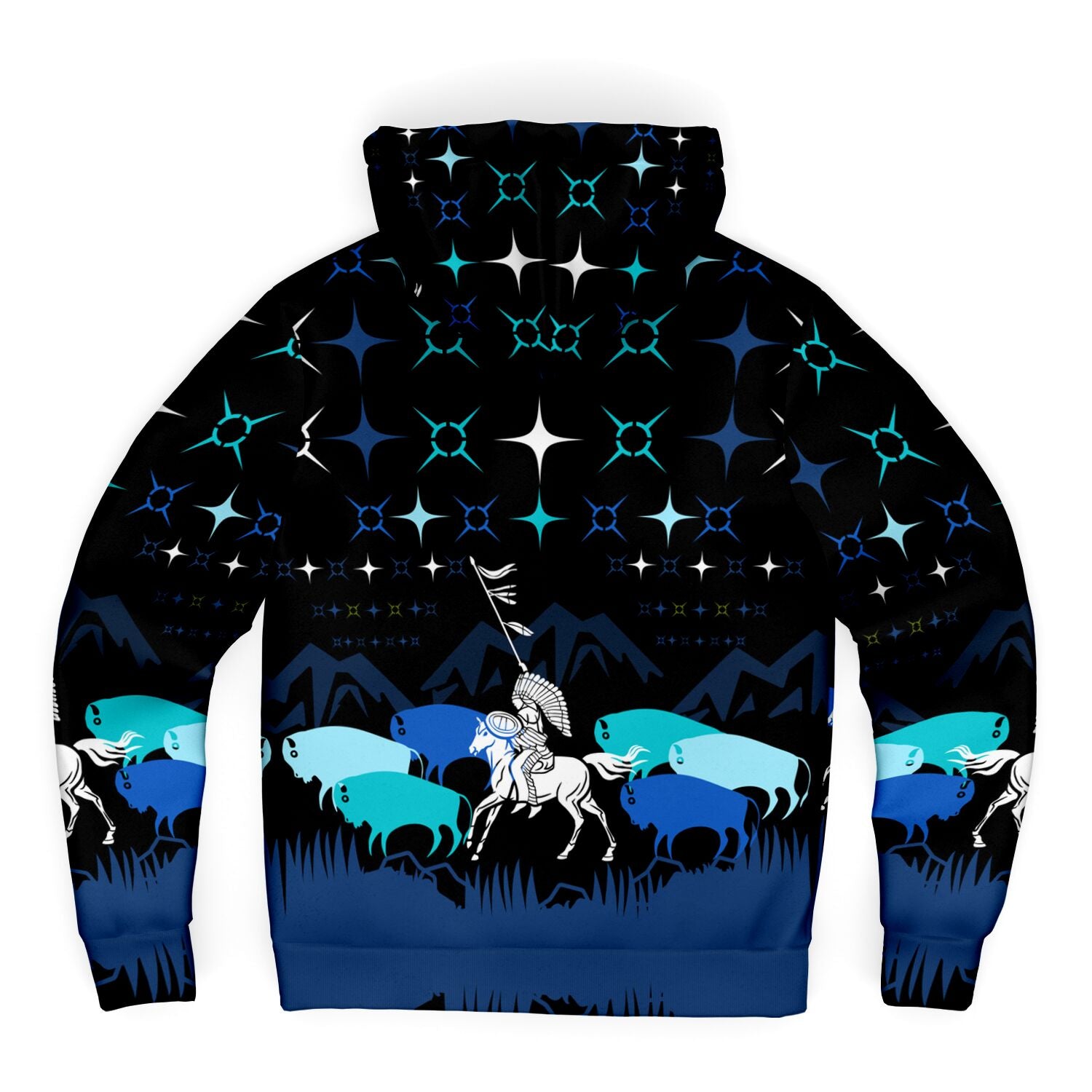$NiieihiiNookei Microfleece Ziphoodie - AOP