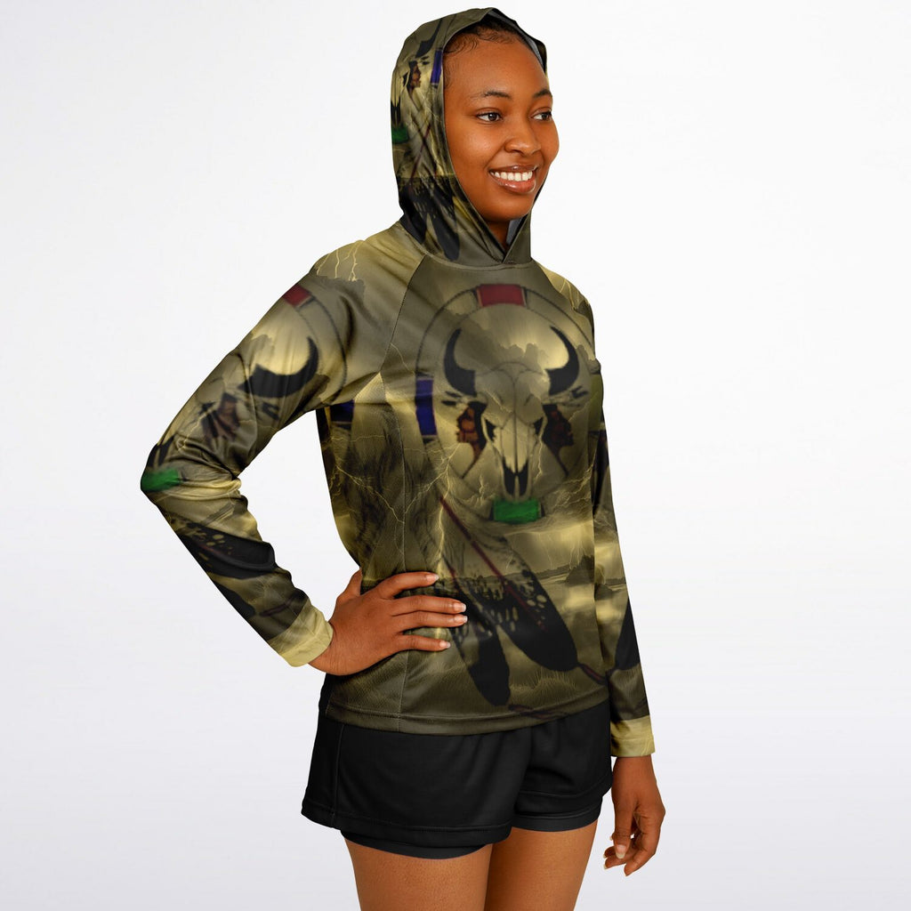 $NiieihiiNookei  Hooded Performance Shirt - AOP