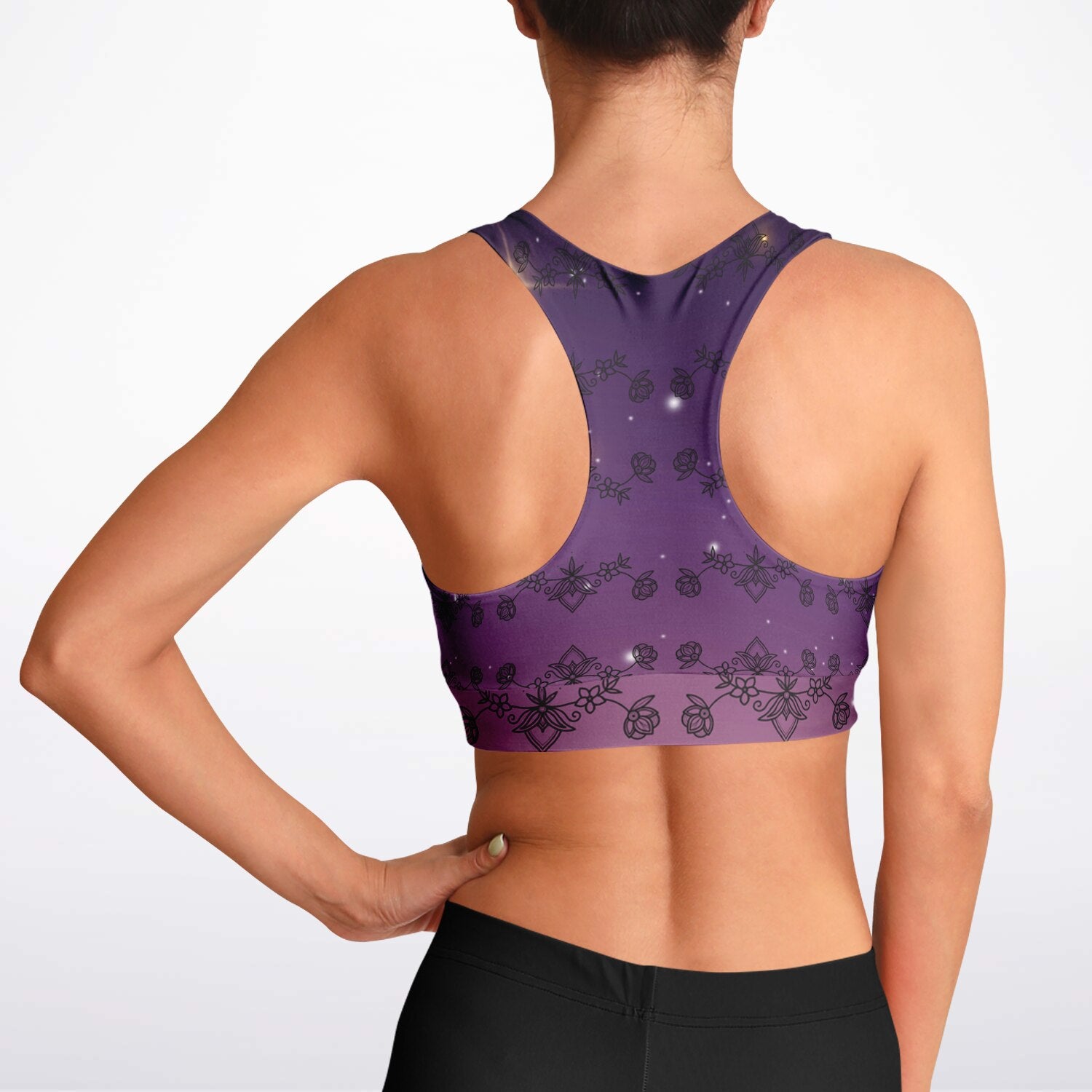$NiieihiiNookeiPadded Sports Bra - AOP