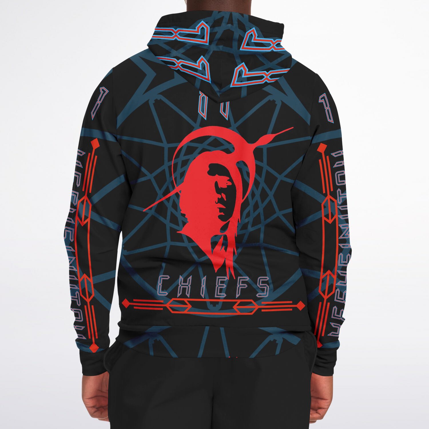$NiieihiiNookei Athletic Zip-Up Hoodie - AOP