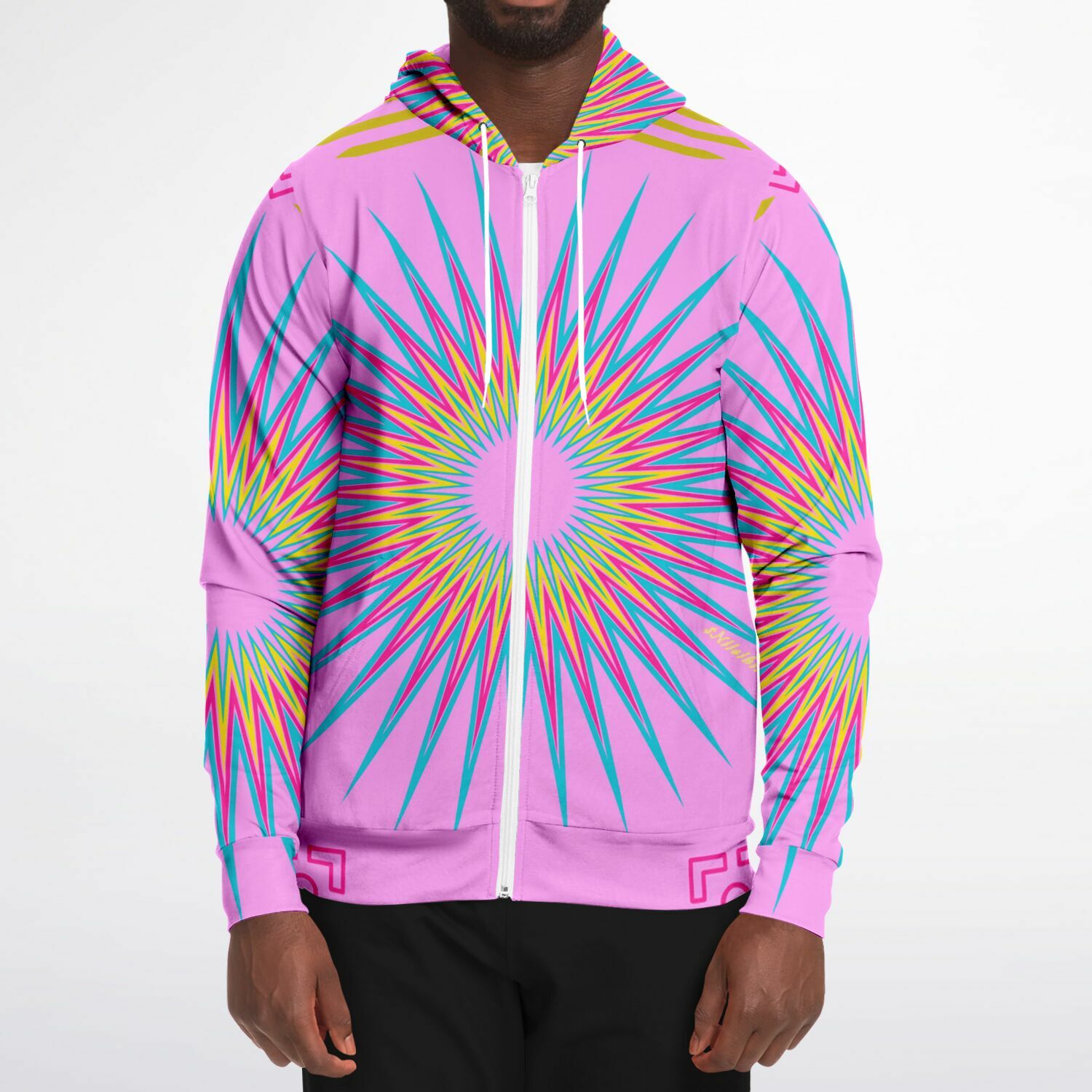 $NiieihiiNookei Fashion Zip-Up Hoodie - AOP