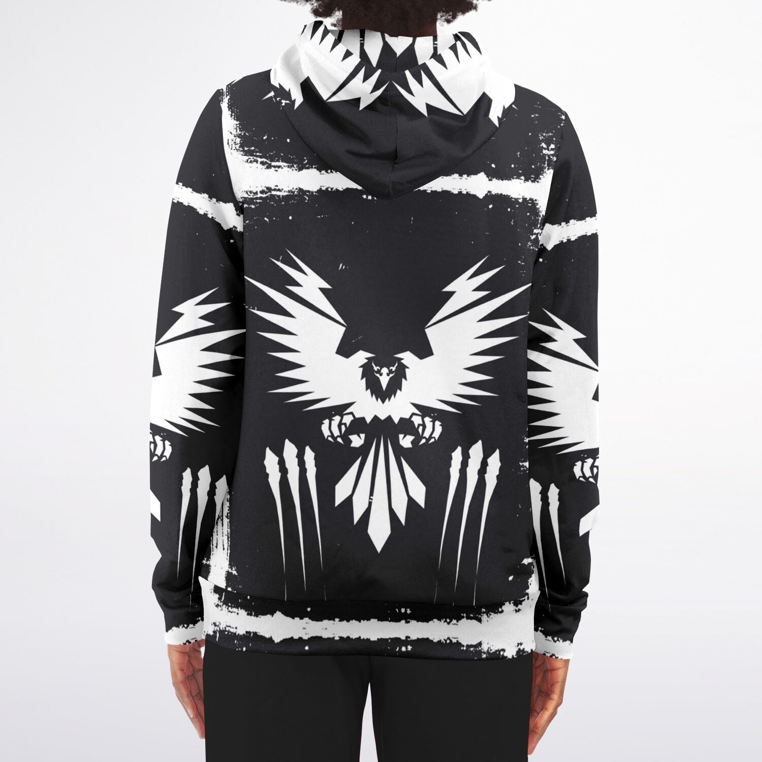 $NiieihiiNookei Athletic Zip-Up Hoodie - AOP
