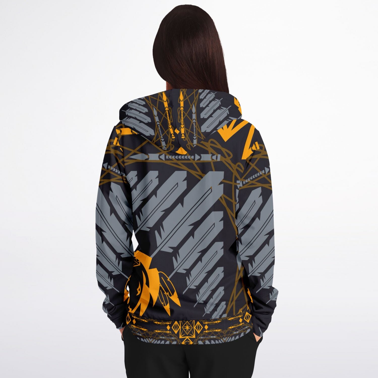$NiieihiiNookei Athletic Zip-Up Hoodie - AOP